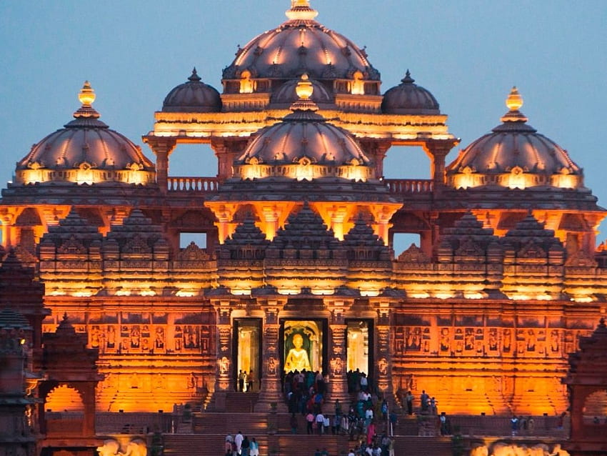 How Narendra Modi inaugurated Abu Dhabi's first Hindu temple. Condé Nast Traveller India, Akshardham Temple HD wallpaper