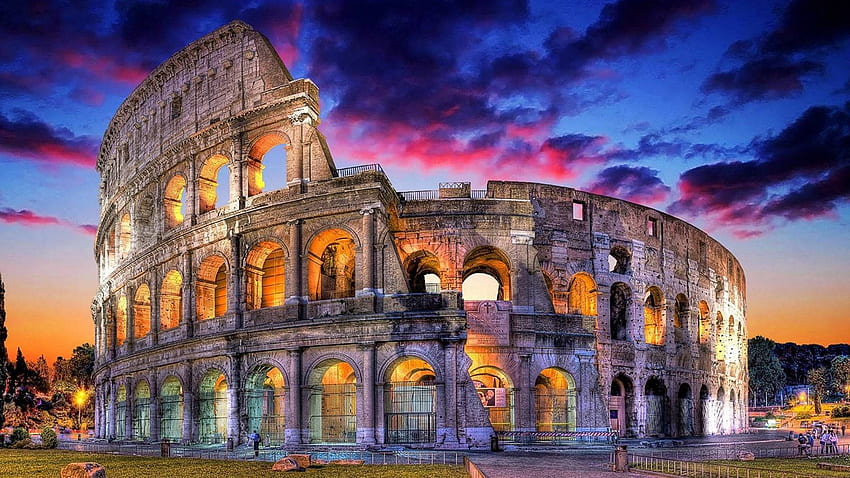 Rome, Roman Colosseum HD wallpaper