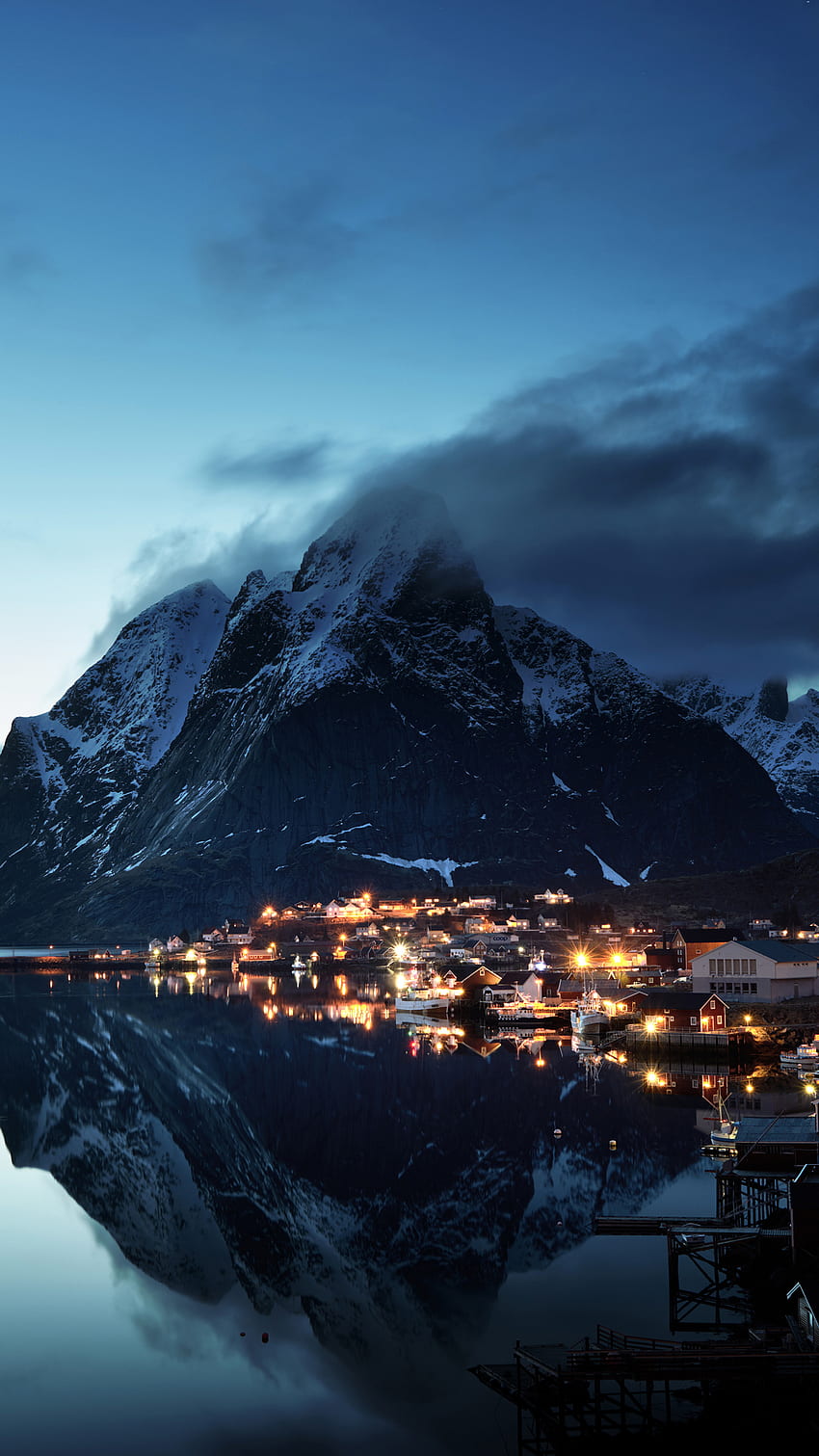 montagne, natura, Norvegia, costa, , per iPhone 6, 7, 8, Norvegia Sfondo del telefono HD