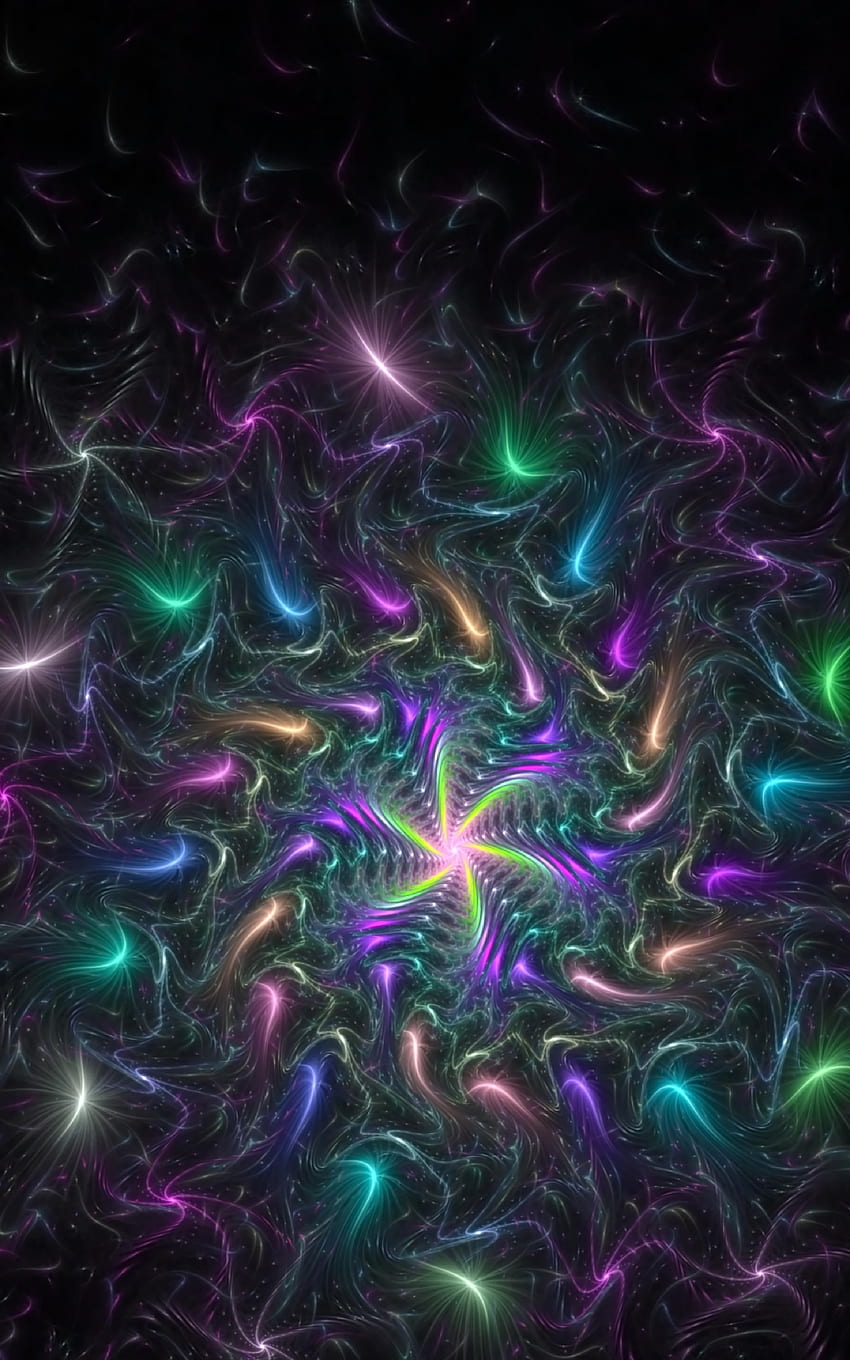 Abstract, Shining, Shine, Bright, Sparks, Brilliance, Fractal HD phone wallpaper