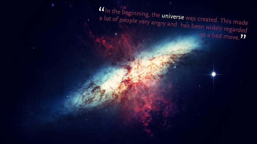 Hitchhiker's Guide to the Galaxy. Simple quote made, Galaxy Quotes HD wallpaper