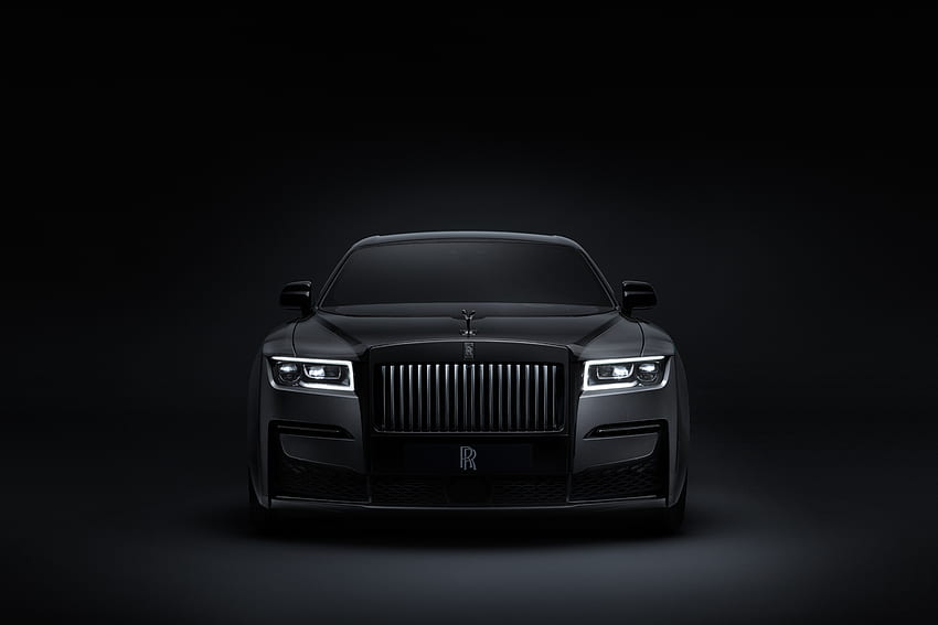 2021, Rolls-Royce Black Badge Ghost, lüks araba HD duvar kağıdı
