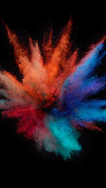 Colors dark backgrounds powder explosion HD wallpapers | Pxfuel