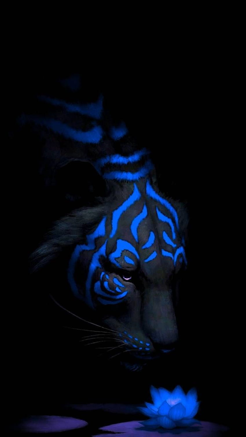 Tiger Blue by sa3Dmm - b6. Mythical creatures art, Big cats art, Tiger art, Artistic Tiger HD phone wallpaper
