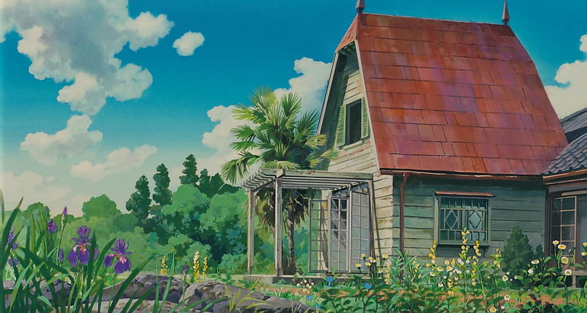 Ghibli, scenerie ogrodowe Studio Ghibli Tapeta HD