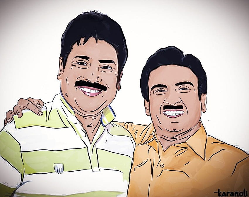 Tarak Mehta y Jethalal. Boceto masculino, Marcadores hechos a mano, Arte, Jethalal Champaklal Gada fondo de pantalla