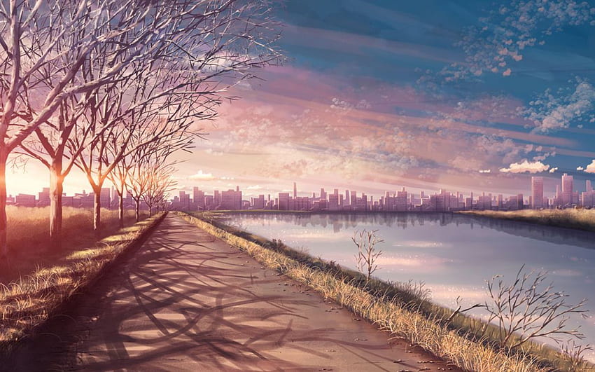 Anime background, aesthetic, cloud, sky, cute HD phone wallpaper | Pxfuel