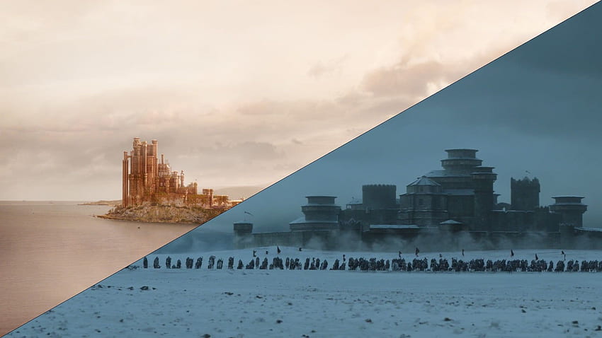 Weißes und schwarzes Betongebäude, Game of Thrones, Haus, Winterfell HD-Hintergrundbild