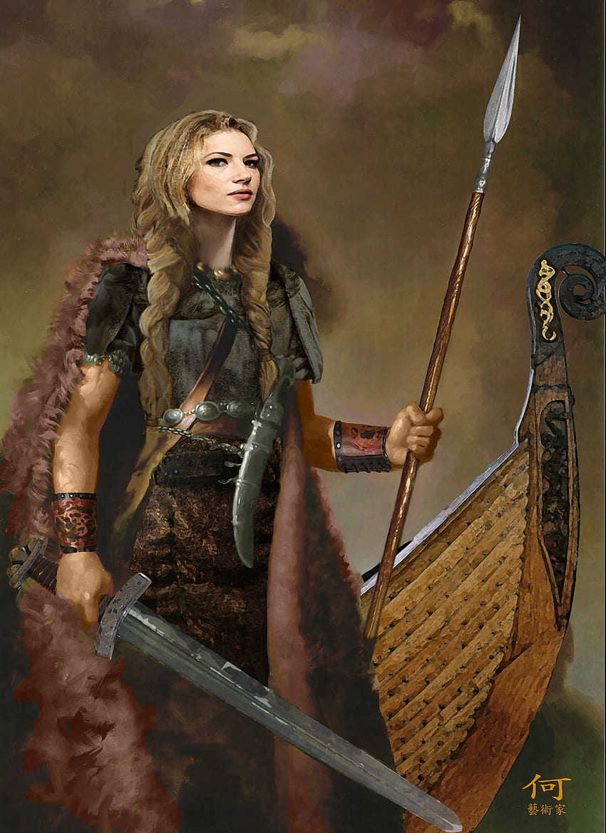 en otra vida, Female Viking Warrior HD phone wallpaper