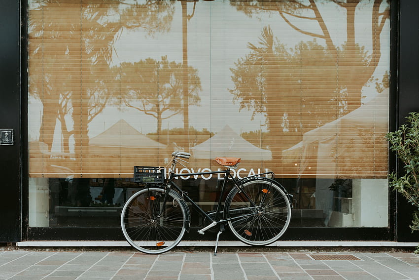 Reflection, , , Facade, Street, Bicycle, Elevation HD wallpaper