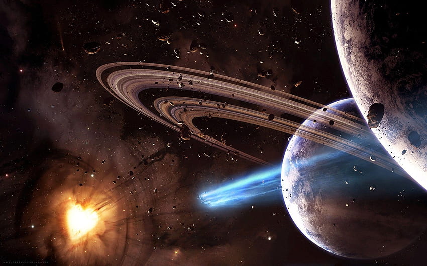 อวกาศ ดาวเคราะห์ อุกกาบาต ดาวเคราะห์น้อย / และพื้นหลังมือถือ อุกกาบาต วอลล์เปเปอร์ HD