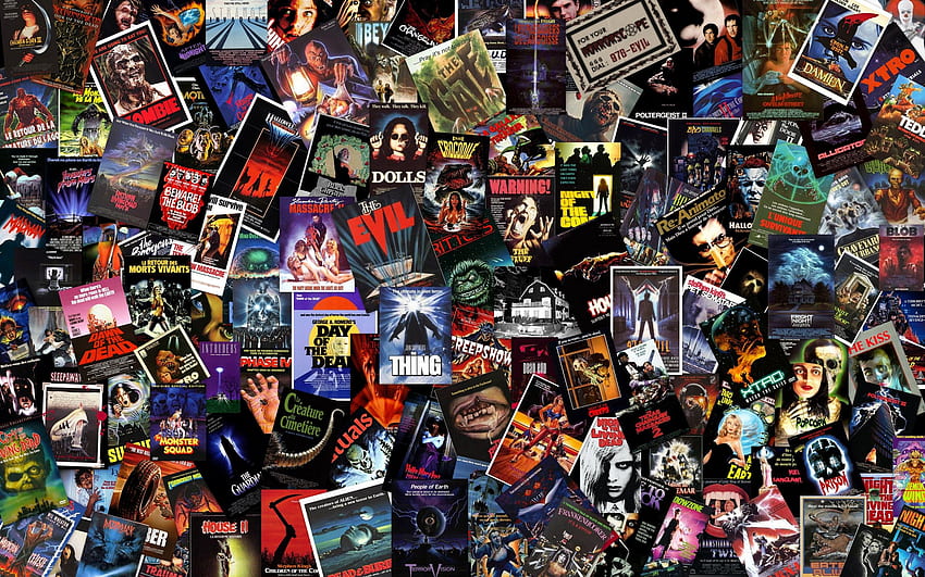 Horror Movies Massive B Horror Collage, 80s Movie Collage HD wallpaper