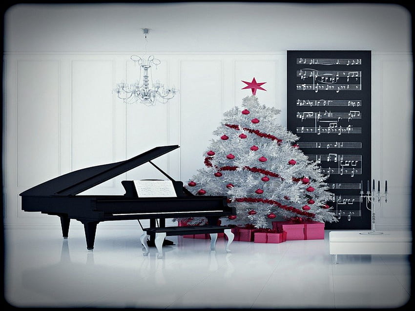 feliz natal, feliz, piano, alegre, natal, navidad papel de parede HD