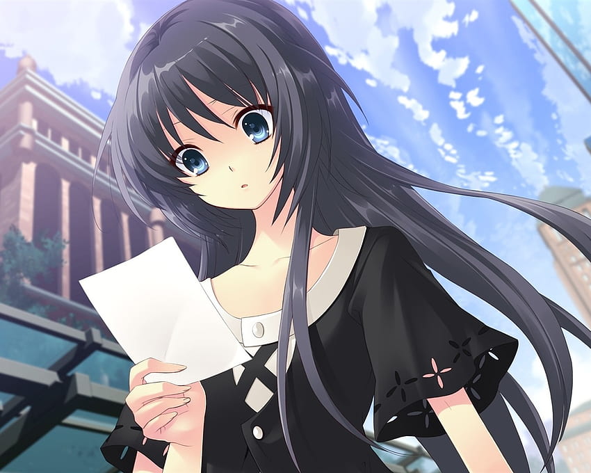 - Anime Girl Reading A Letter - & Background HD wallpaper