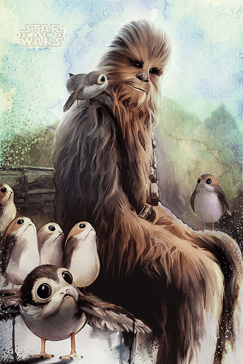 Jedi Porgs dan Chewbacca Terakhir () wallpaper ponsel HD