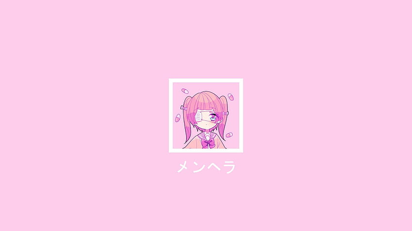 Menhera Chan, Simple Background, Yami Kawaii, Pink Color, Human Representation In 2020. Anime Iphone, Cute , Cute Anime, Kawaii Grunge Gaming HD wallpaper