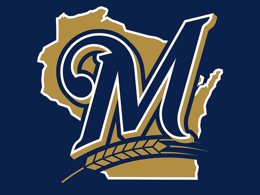 Brasseurs de Milwaukee. Logo du brasseur, baseball des brasseurs de Milwaukee, brasseurs de Milwaukee Fond d'écran HD