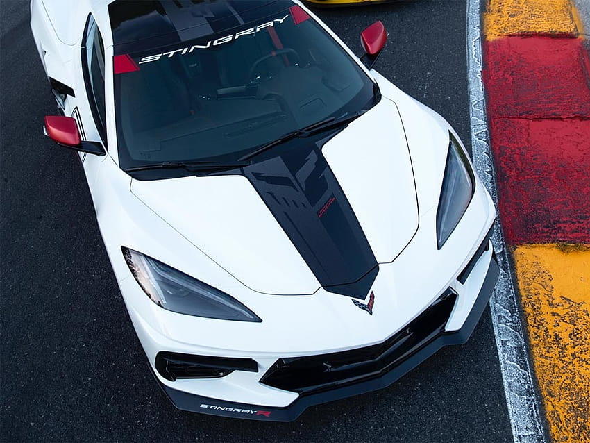 SPIED Los gráficos 'Stingray R' del Corvette 2021 se muestran en Road America - Corvette: ventas, noticias y estilo de vida, Corvette Jake fondo de pantalla