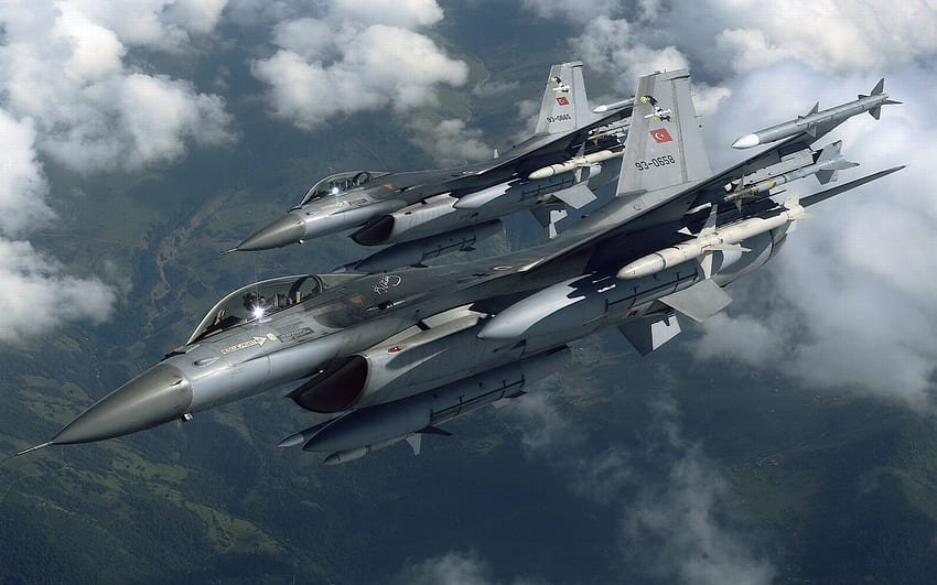 clouds aircrafts military turkey f16 falcon top gun skyscapes –, Top Gun 2 HD wallpaper