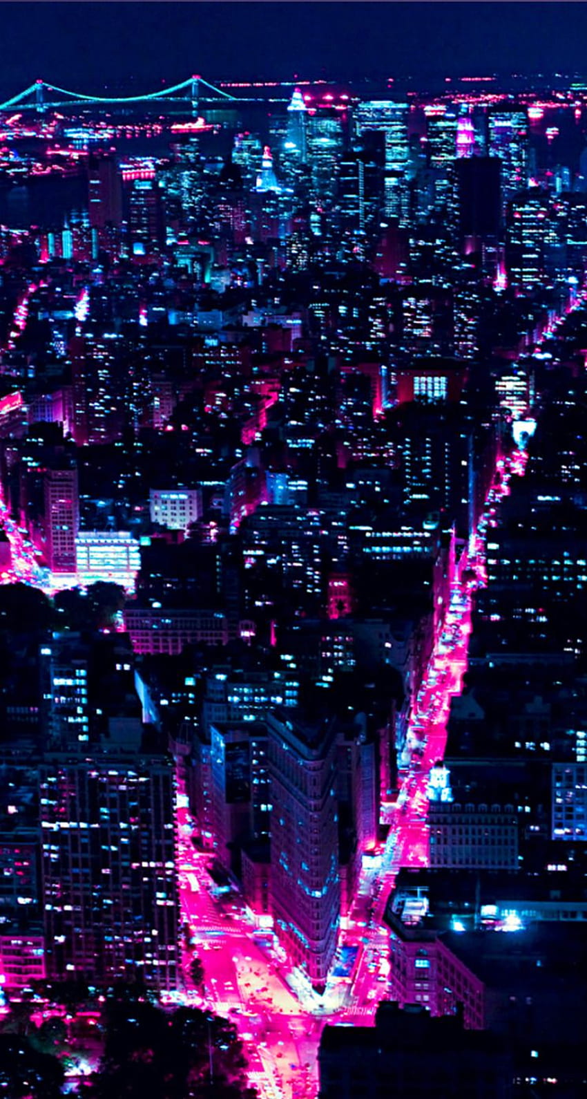 ݋ iPhone ❋ - New York City .teahub.io, Neon City HD phone wallpaper