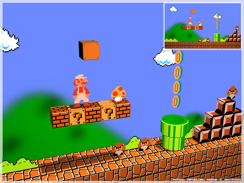 super mario bros nes 3d