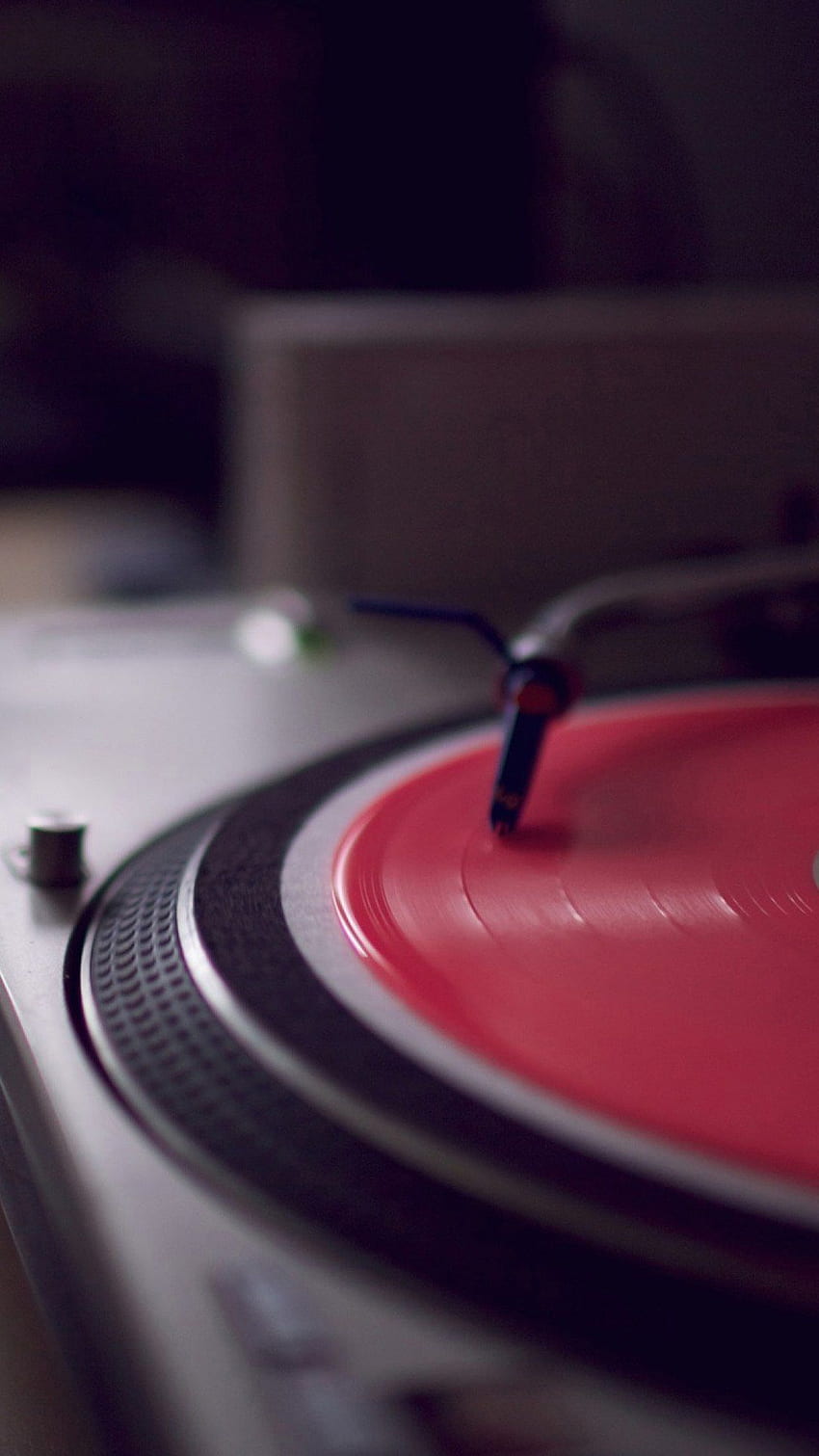 Gramofon Red Vinyl Disk Music Android, odtwarzacz muzyki Tapeta na telefon HD