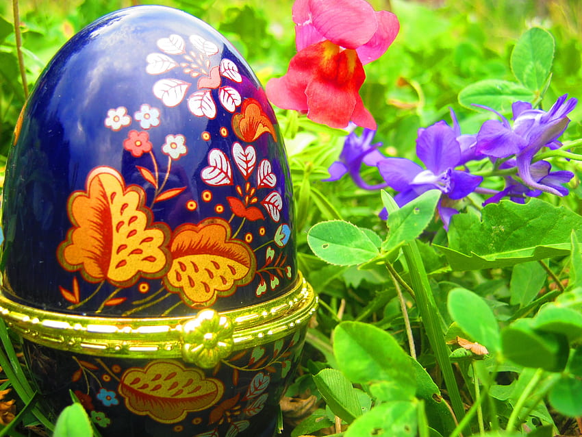 Wonderful Egg, egg, flowers, a day, lovely HD wallpaper