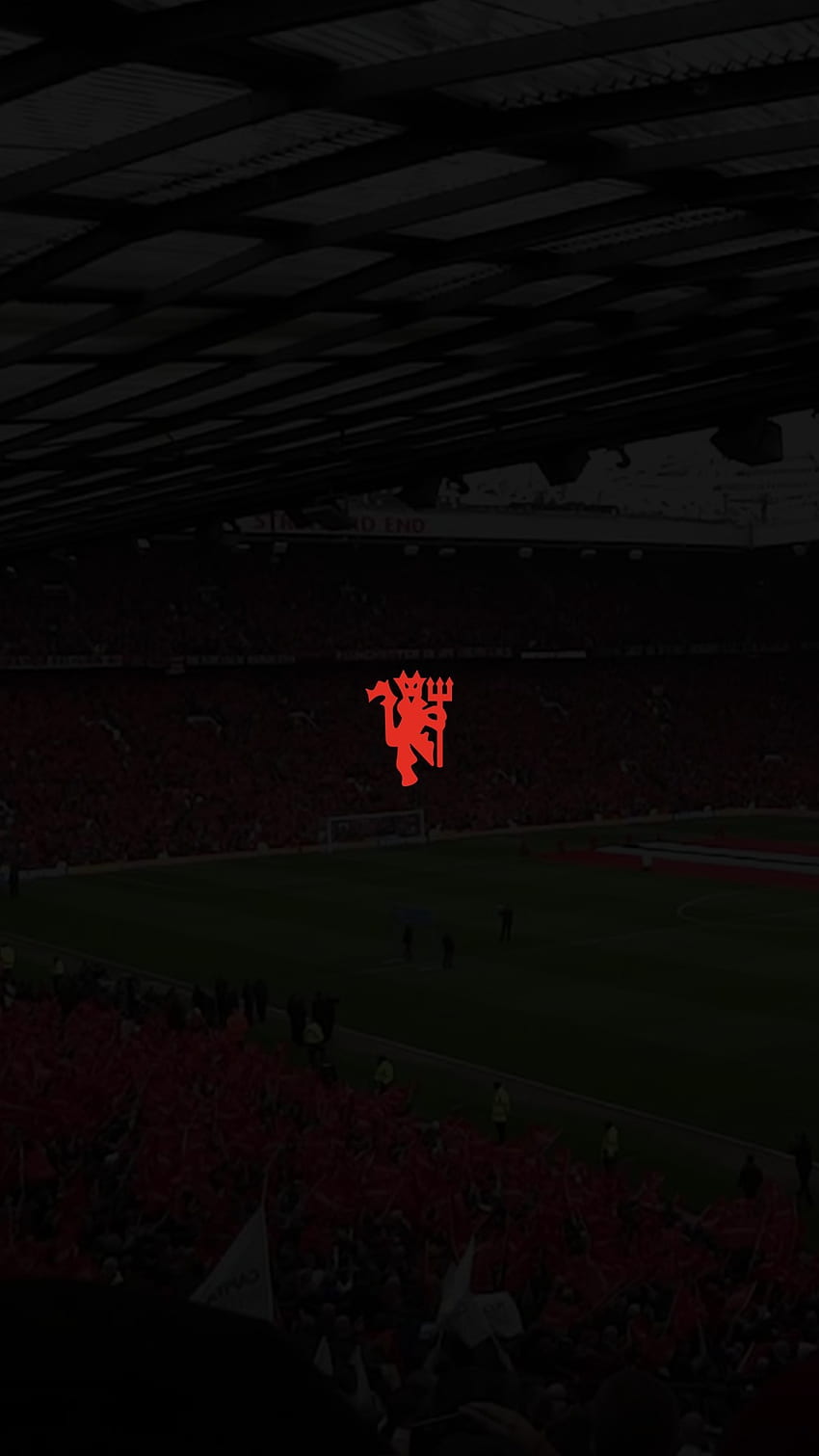 Manchester United Siyah HD telefon duvar kağıdı