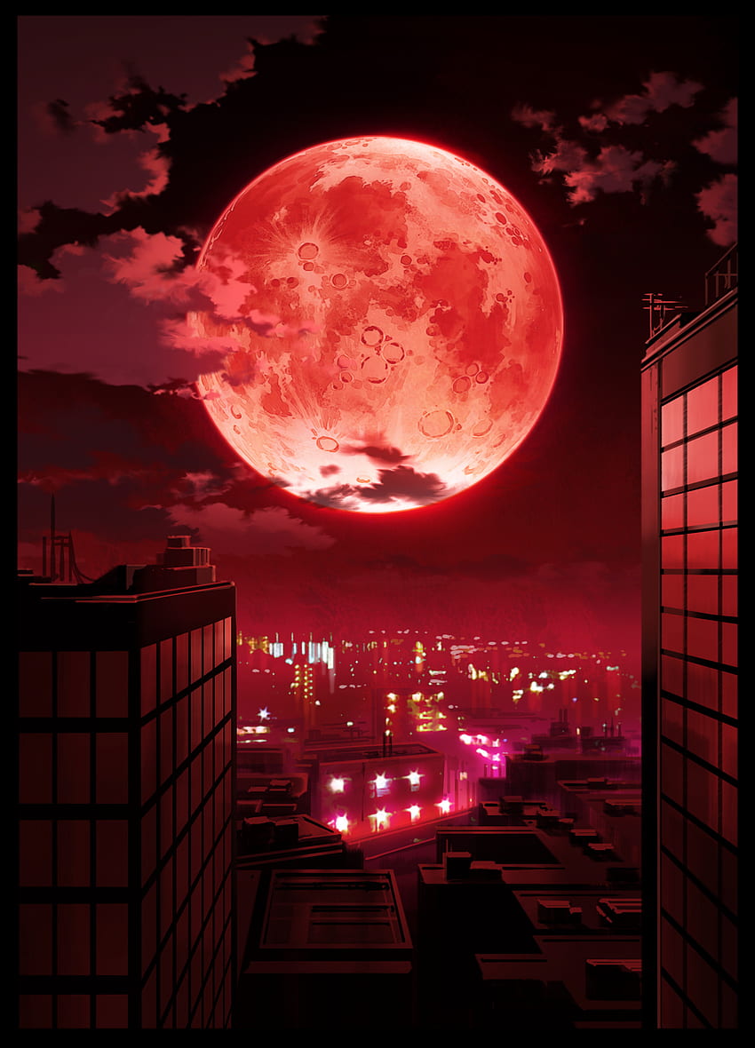 Red Moon, Moon Ninja HD phone wallpaper | Pxfuel