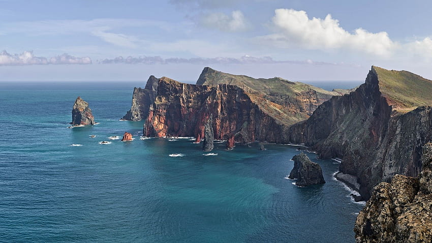 Madeira, Portuguese, Island, Ocean, Rocks HD wallpaper