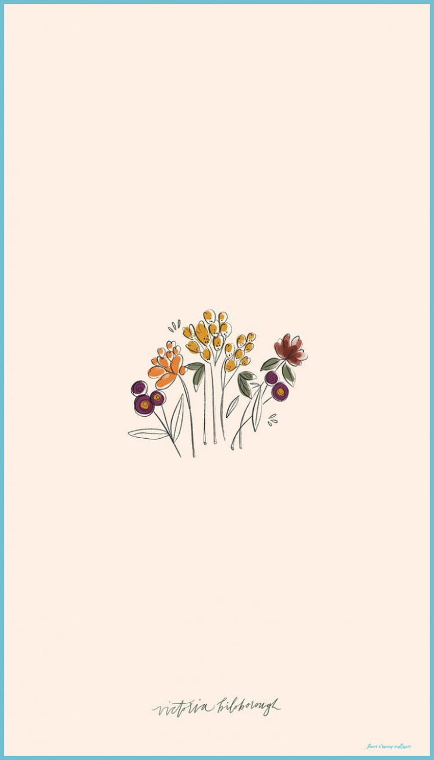 Transparent Aesthetic Flower Drawing, HD Png Download - kindpng