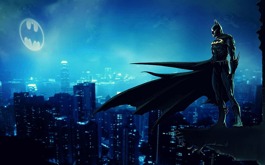 von Batman – Super für PC & Mac, Tablet, Laptop, Batman Blue HD-Hintergrundbild