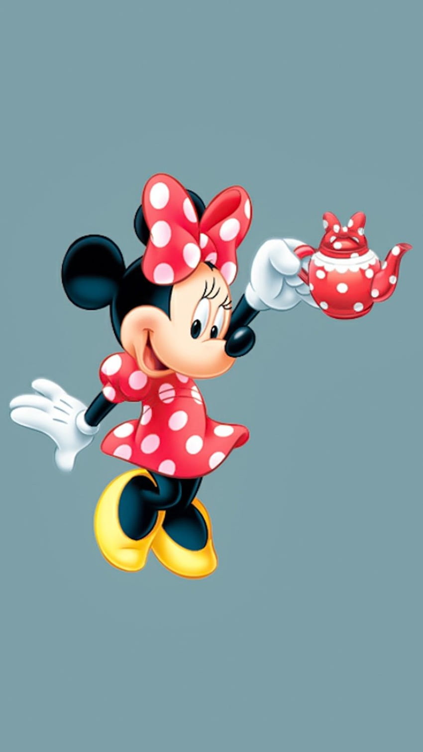 Mickey Mouse Disney Aesthetic : Minnie Mouse Red Polka Dot Dress - Ide , iPhone , Skema Warna, Mickey Mouse Merah wallpaper ponsel HD