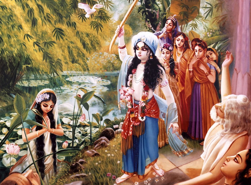 Lord Chaitanya in the Mood of Balarama – Giriraj Swami, Chaitanya Mahaprabhu HD wallpaper