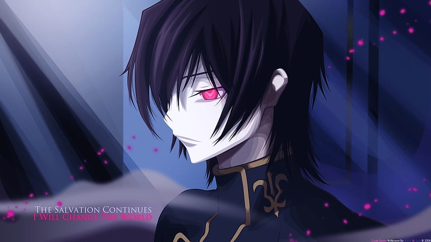 La soledad de Lelouch, geass, código, shounen, rebelión, anime, chico, de, lelouch, soledad fondo de pantalla