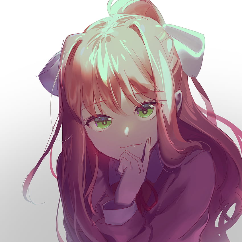 Wallpaper ID 130802  anime 2D artwork digital art Doki Doki  Literature Club Monika Doki Doki Literature Club free download