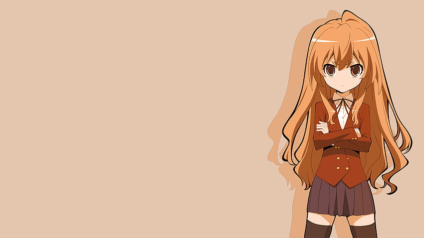 HD wallpaper: Toradora!, Aisaka Taiga, yellow background, anime, anime  girls