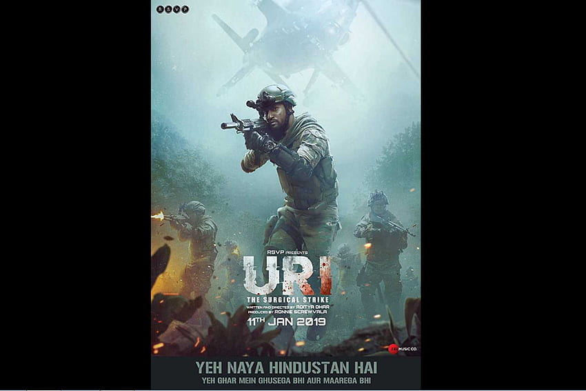 Vicky Kaushal agradece al equipo después de que Uri se convirtiera en la décima película de Bollywood más taquillera de la historia, Uri The Surgical Strike fondo de pantalla