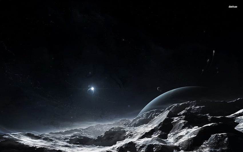 Dunkler Planet - Fantasie, dunkler außerirdischer Planet HD-Hintergrundbild