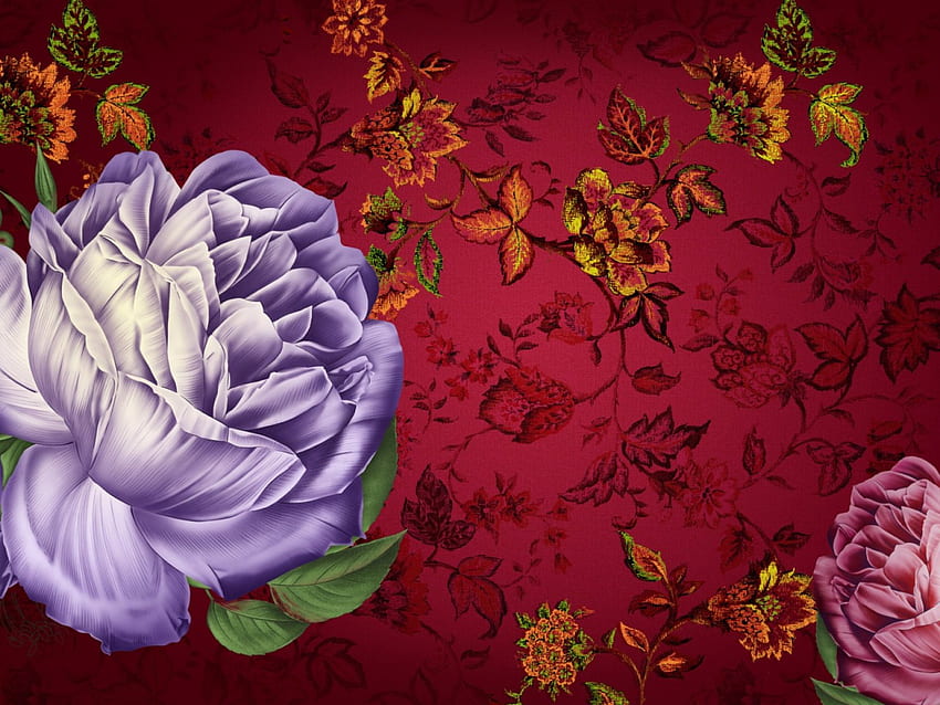 Peony blossom, flowers, roses HD wallpaper