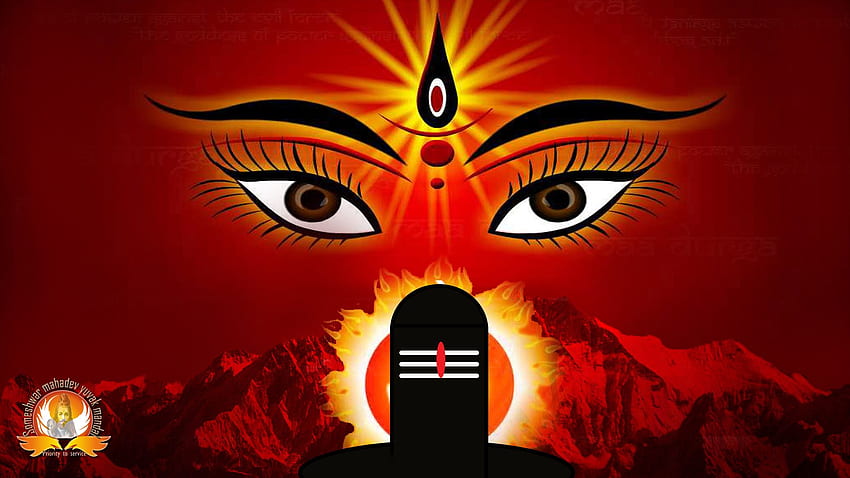 Lord Shiva / Maa Adisakti / Shiv Shakti Ambe Maa HD duvar kağıdı