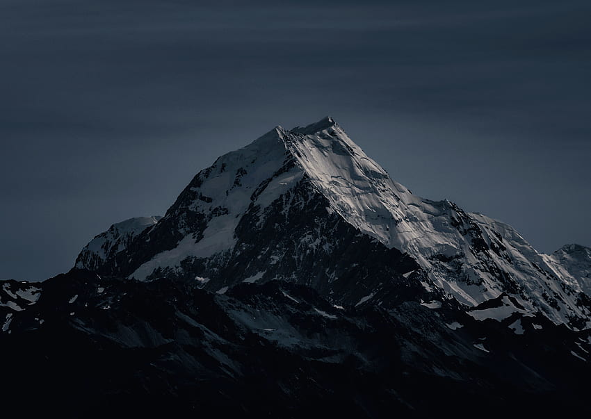 Topo da montanha, cimeira, geleira papel de parede HD