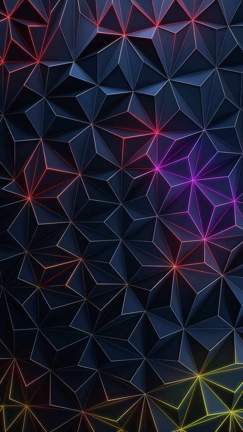 3D Geometric Neon IPhone Wallpaper  IPhone Wallpapers  iPhone Wallpapers