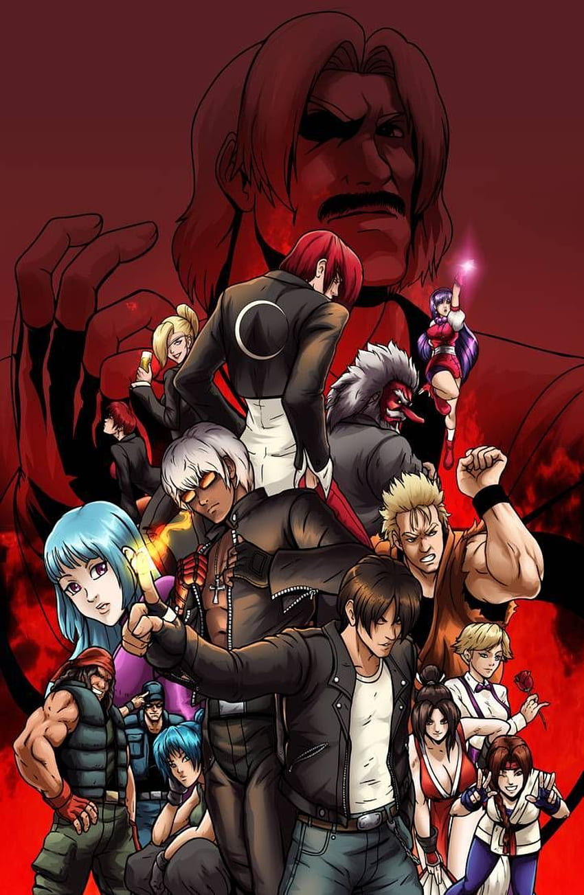 Affiche KOF par Joe Sketch. King Of Fighters, Capcom Vs Snk, Ryu Street Fighter, Jeu de combat Fond d'écran de téléphone HD