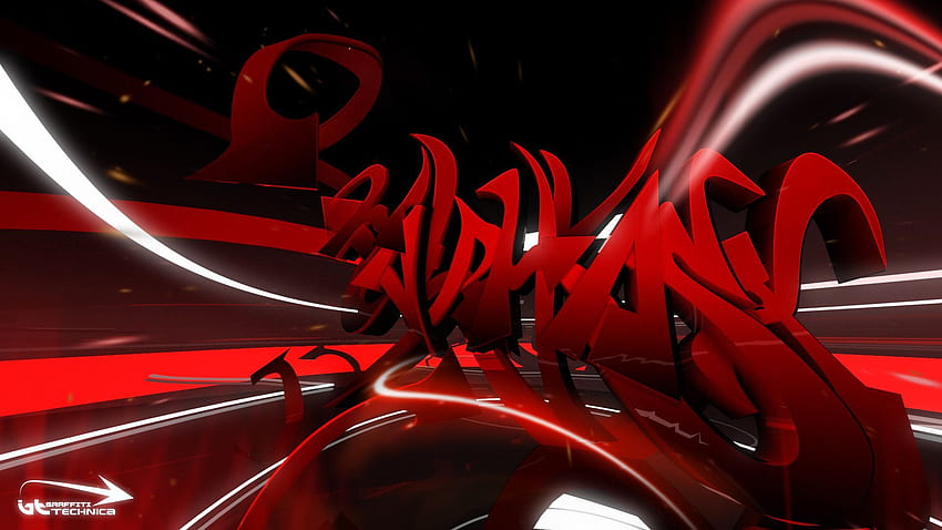 黒と赤、サリンガン 3D 高画質の壁紙