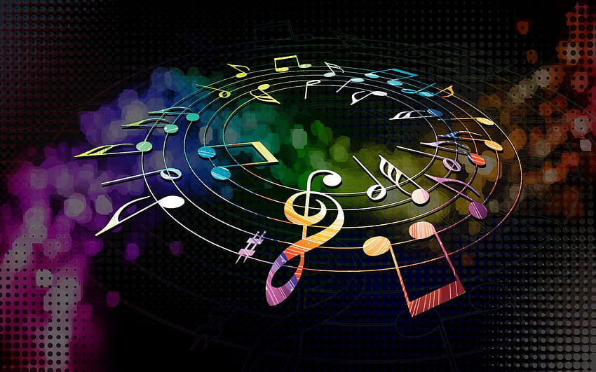 Musical Notes High Quality, MacBook Air HD wallpaper