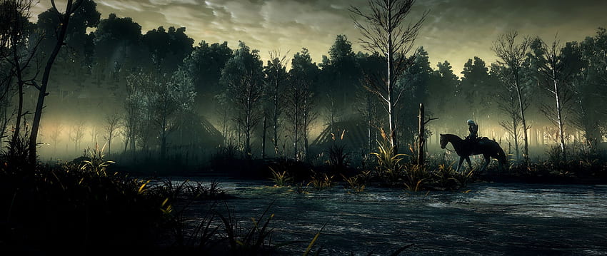 La caza salvaje de Witcher 3, The Witcher 2560X1080 fondo de pantalla