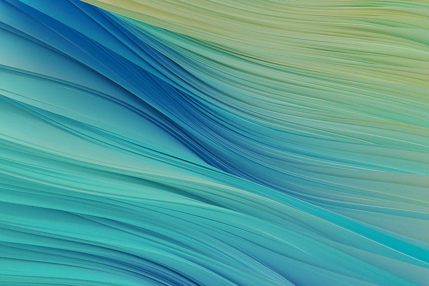 Gradiente azul-verde, hilos, arte. fondo de pantalla