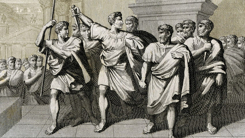 Brutus And Other Conspirators After Killing Julius -, Julius Caesar HD wallpaper