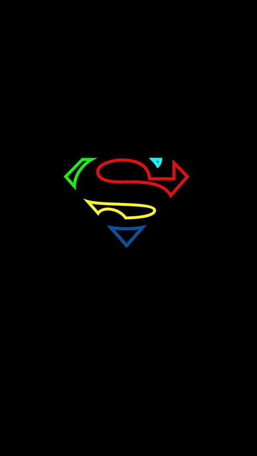 T-shirt con logo Superman da uomo DC Comics nel 2020. Superman, logo Superman, supereroe, astratto Superman Sfondo del telefono HD